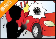 車のドアに指を挟んでしまった
